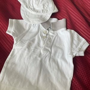6 months baby Hugo Boss hat and top